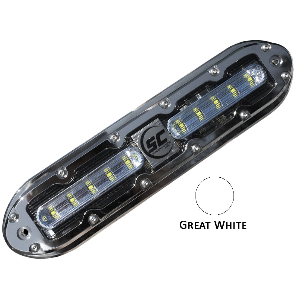 Shadow-Caster LED Lighting, Shadow-Caster SCM-10 LED Underwater Light w/20' Cable - 316 SS Housing - Great White