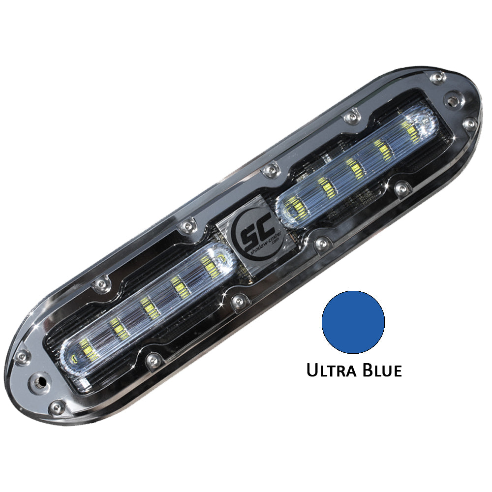Shadow-Caster LED Lighting, Shadow-Caster SCM-10 LED Underwater Light w/20' Cable - 316 SS Housing - Ultra Blue