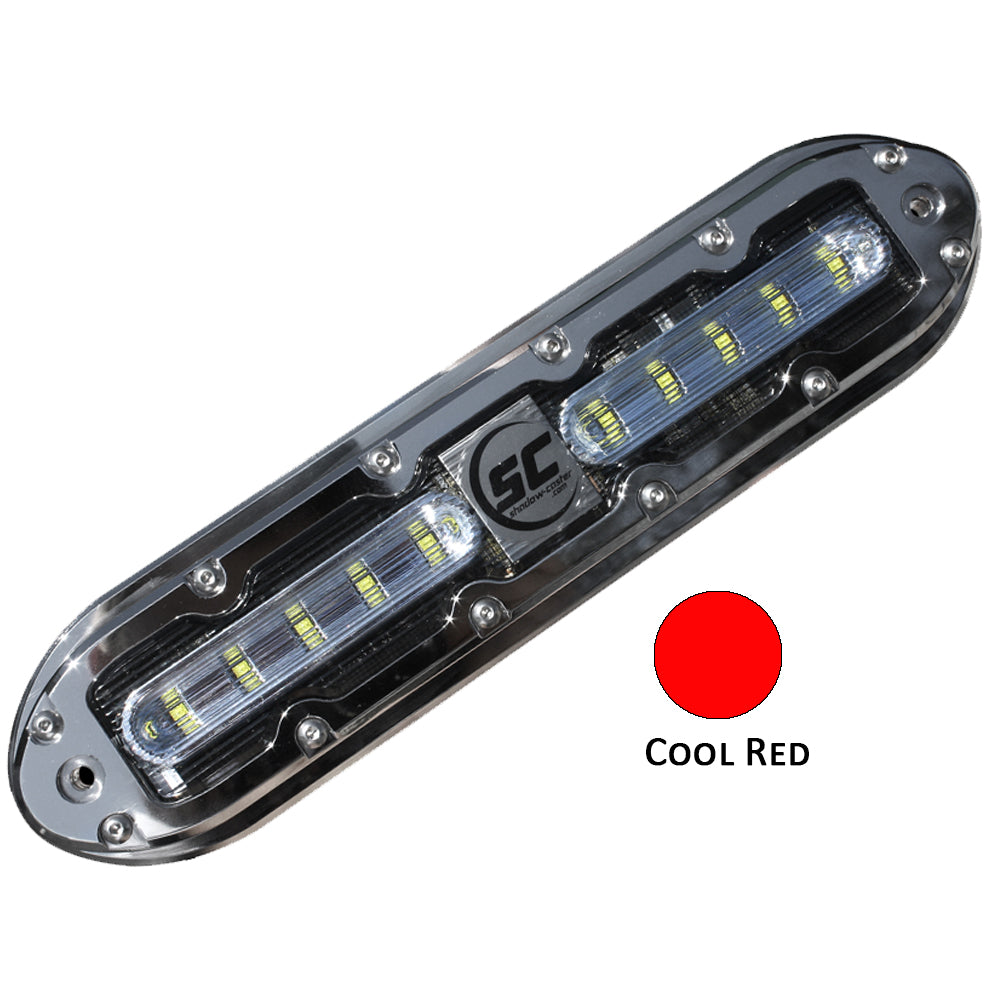 Shadow-Caster LED Lighting, Shadow-Caster SCM-10 LED Underwater Light w/20' Cable - 316 SS Housing - Cool Red