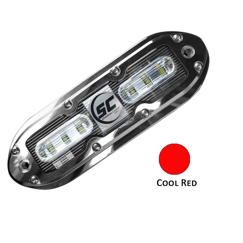 Shadow-Caster LED Lighting, Shadow-Caster SCM-6 LED Underwater Light w/20' Cable - 316 SS Housing - Cool Red