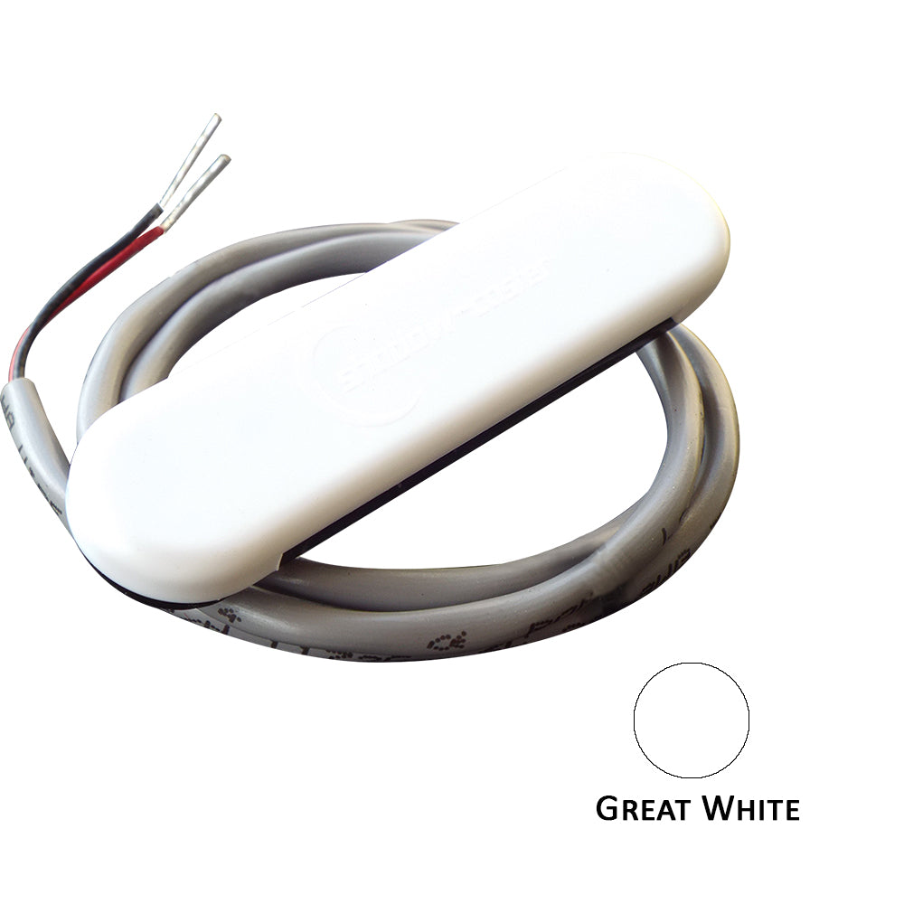 Shadow-Caster LED Lighting, Shadow-Caster Courtesy Light w/2' Lead Wire - White ABS Cover - Great White - 4-Pack