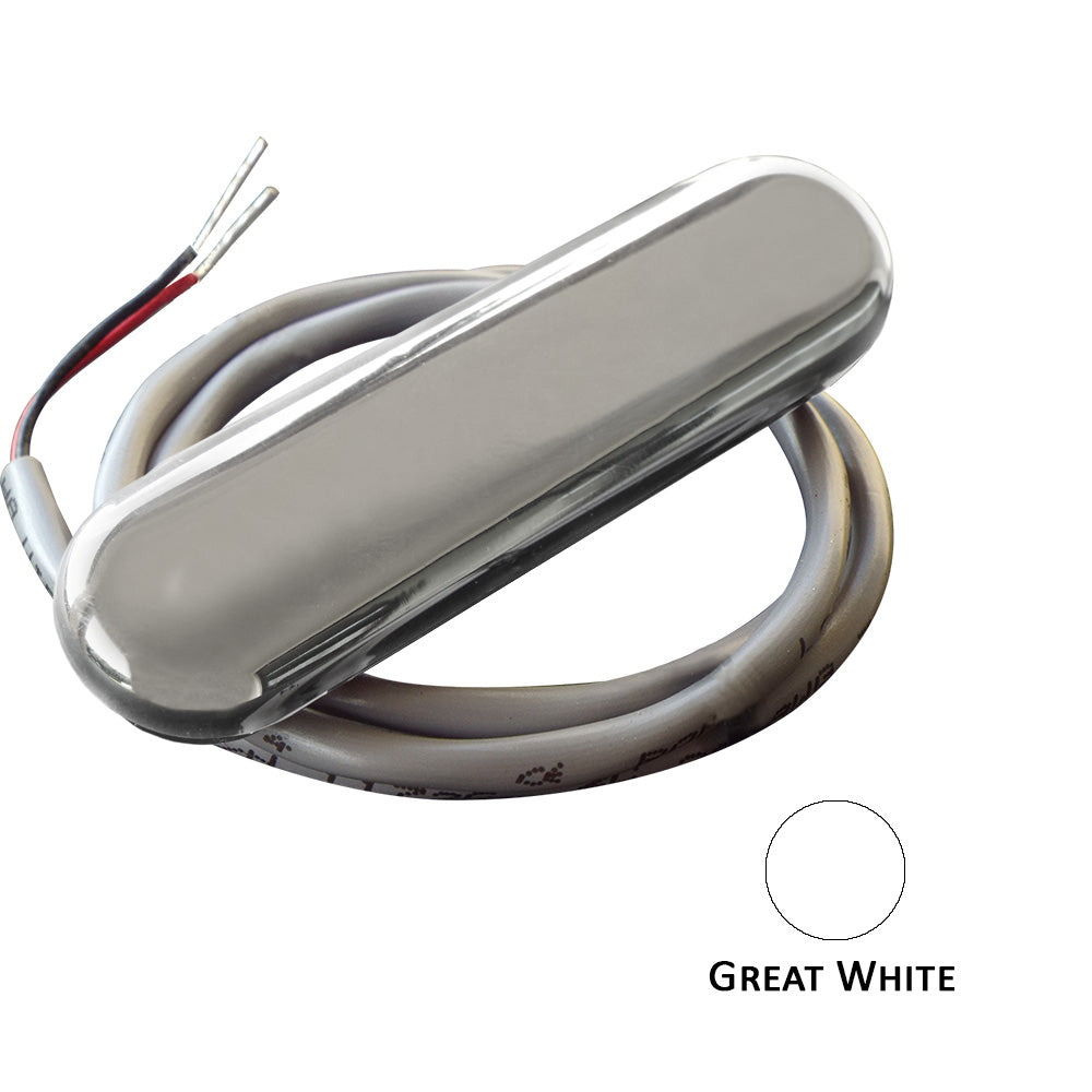 Shadow-Caster LED Lighting, Shadow-Caster Courtesy Light w/2' Lead Wire - 316 SS Cover - Great White - 4-Pack