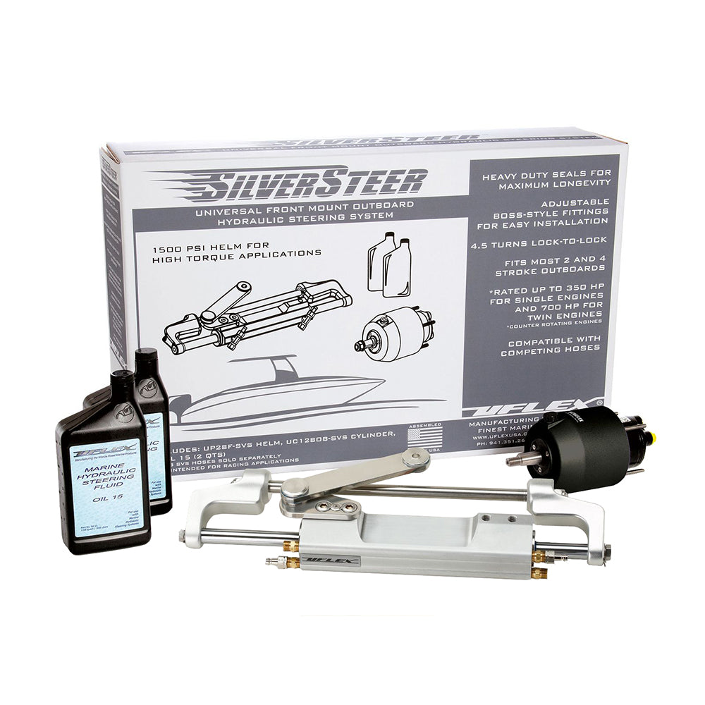 Uflex USA, Uflex SilverSteer™ 2.0 High-Performance Front Mount Outboard Hydraulic Steering System - 1500PSI FM V2