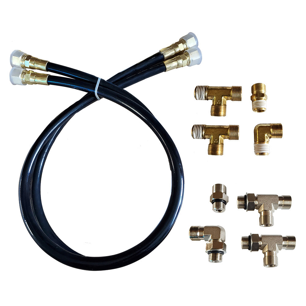 Octopus Autopilot Drives, Octopus 30" Hose & Fitting Kit Including Orb & NPT Helm Fittings