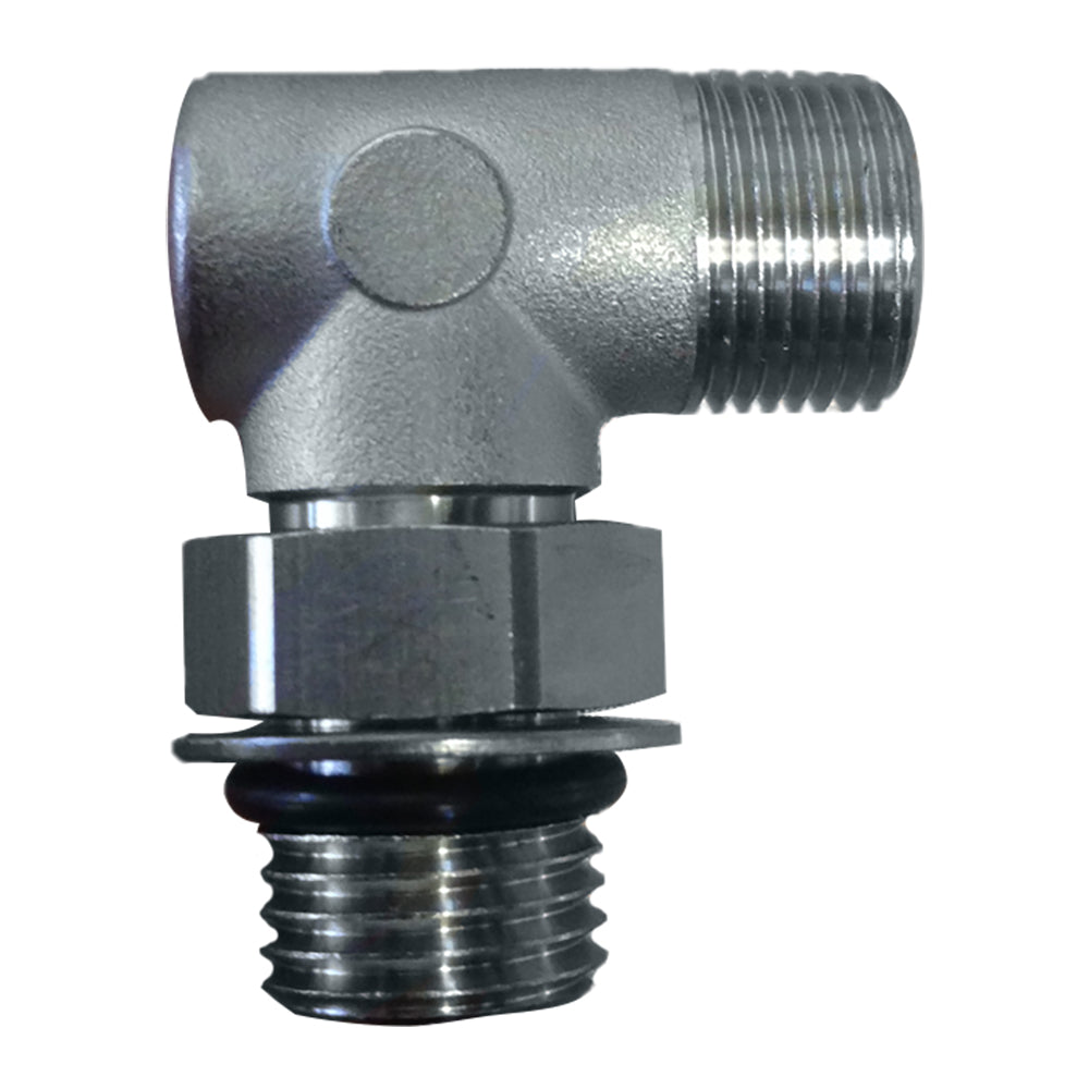 Uflex USA, Uflex90° Adjustable Fitting f/Back of UP Series Helms - ORB 6 to 3/8" COMP