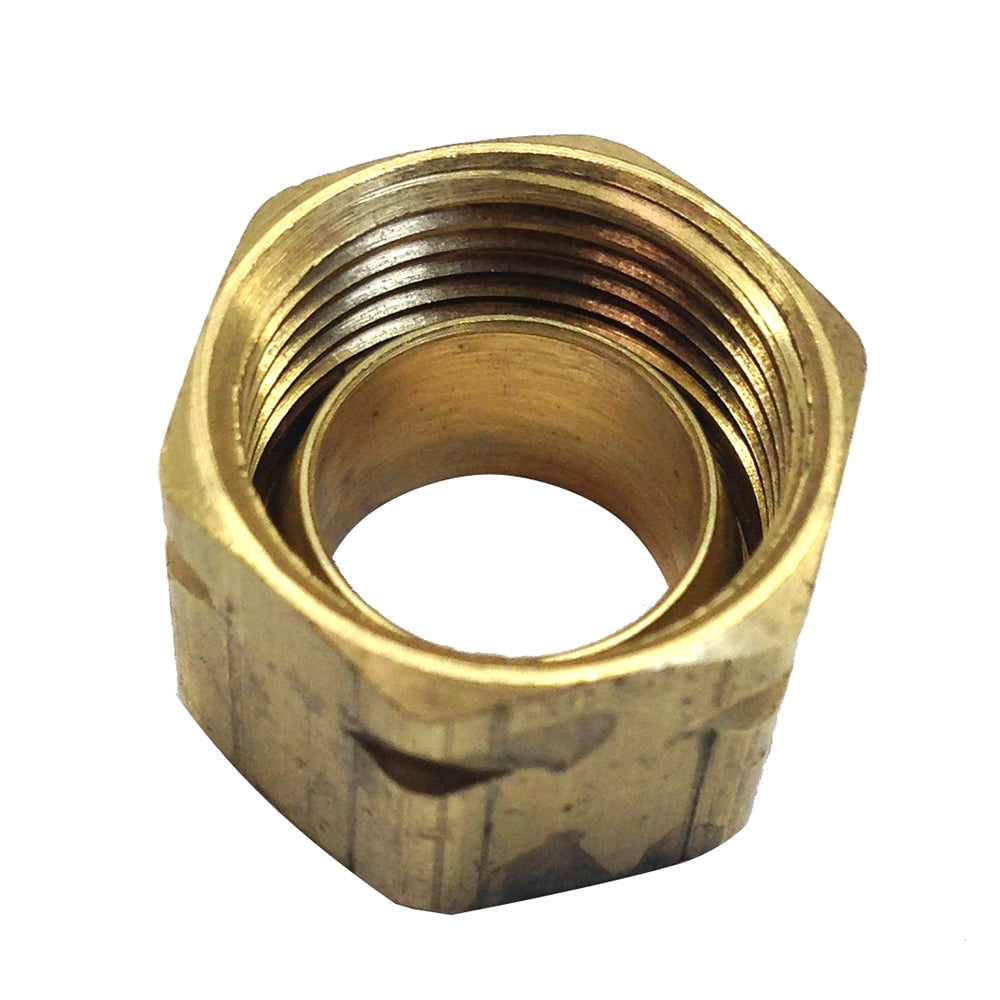 Uflex USA, Uflex Brass Compression Nut w/Sleeve #61CA-6