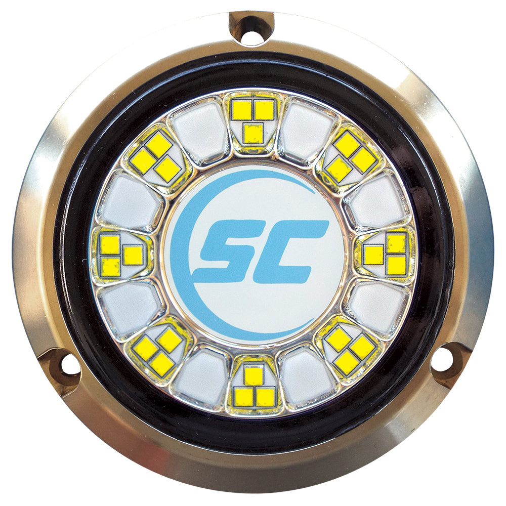 Shadow-Caster LED Lighting, Shadow-Caster SCR-24 Bronze Underwater Light - 24 LEDs - Bimini Blue/Great White