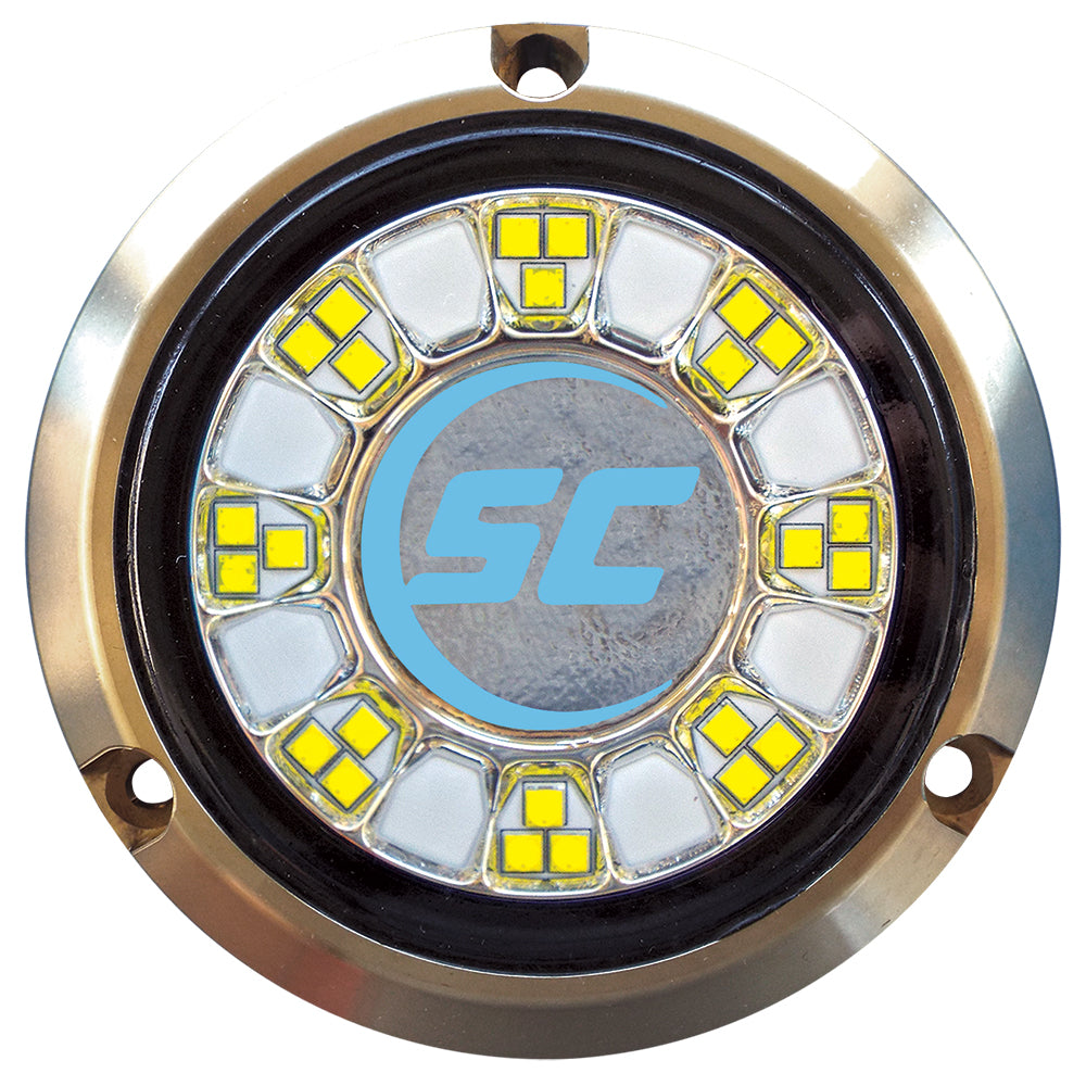 Shadow-Caster LED Lighting, Shadow-Caster SCR-24 Bronze Underwater Light - 24 LEDs - Bimini Blue