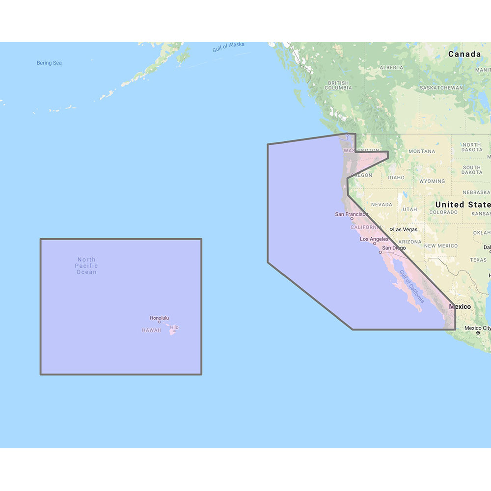 Furuno U.S. West Coast, Hawaii & Baja Mexico - Vector Chart, Standard Resolution Satellite Photos f/Baja Mexico - Unlock
