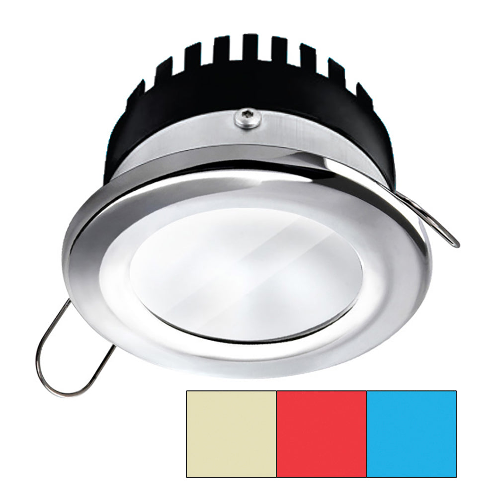 I2Systems Inc, i2Systems Apeiron™ Pro A503 - 3W - Round -Cool White/Red/Blue - Round - Chrome Finish