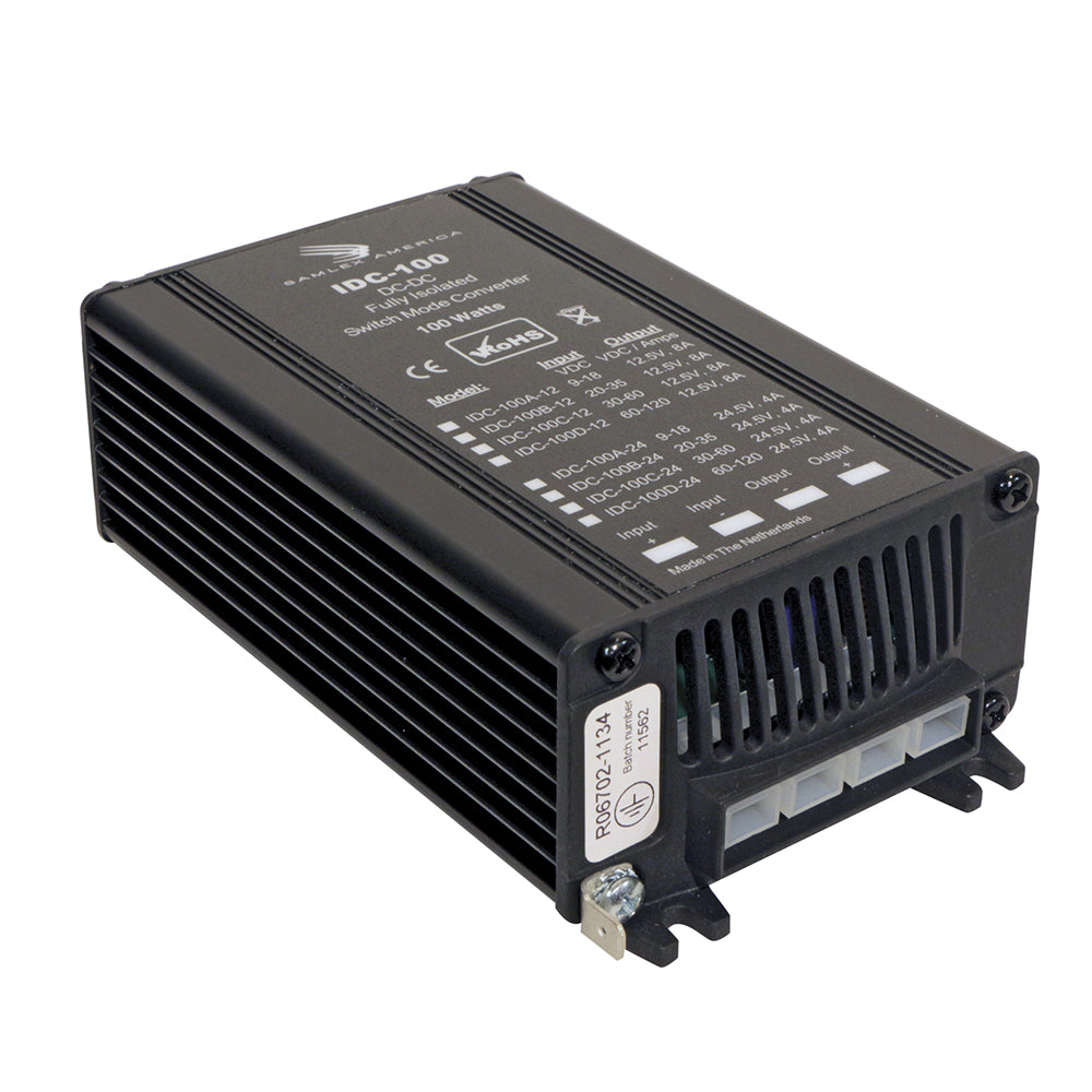 Samlex America, Samlex 100W Fully Isolated DC-DC Converter - 8A - 60-120V Input - 12.5V Output