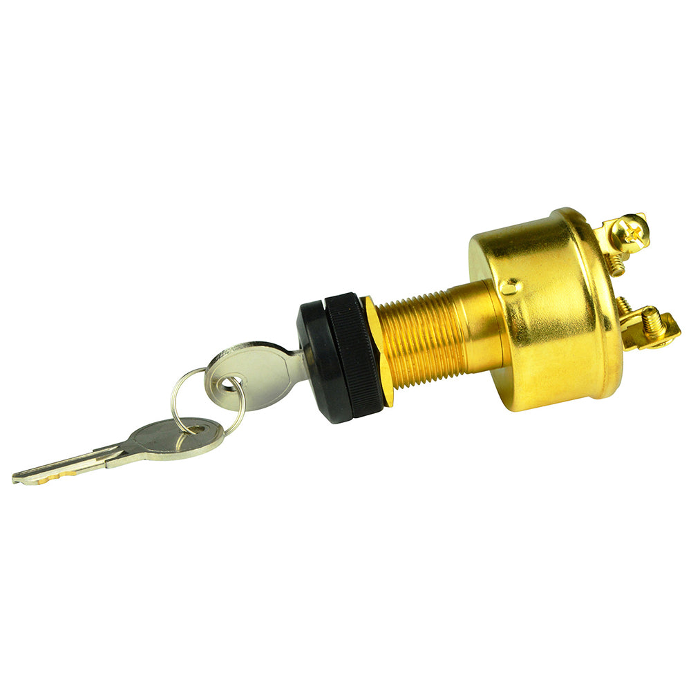 BEP Marine, BEP 4-Position Brass Ignition Switch - Accessory/OFF/Ignition & Accessory/Start