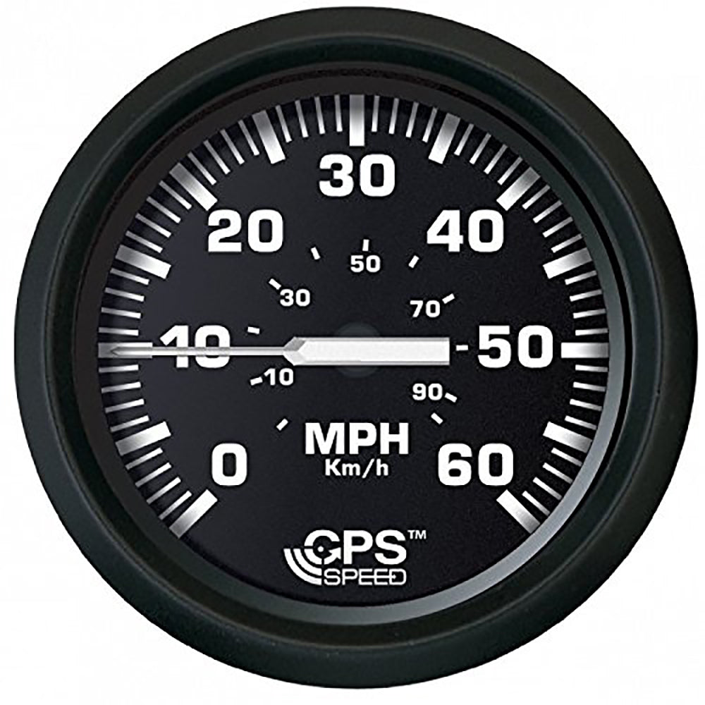 Faria Beede Instruments, Faria Euro Black 4" Speedometer 60MPH (GPS)