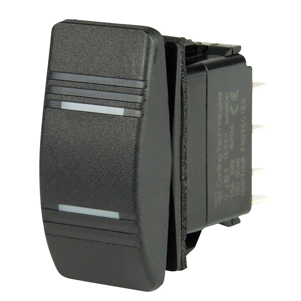 BEP Marine, BEP DPDT Contura Switch - 2-Amber LEDs - ON/OFF/ON