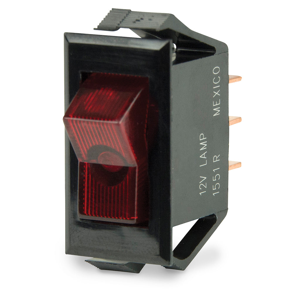 BEP Marine, BEP Illuminated SPST Rocker Switch - Red LED - 12V - OFF/ON