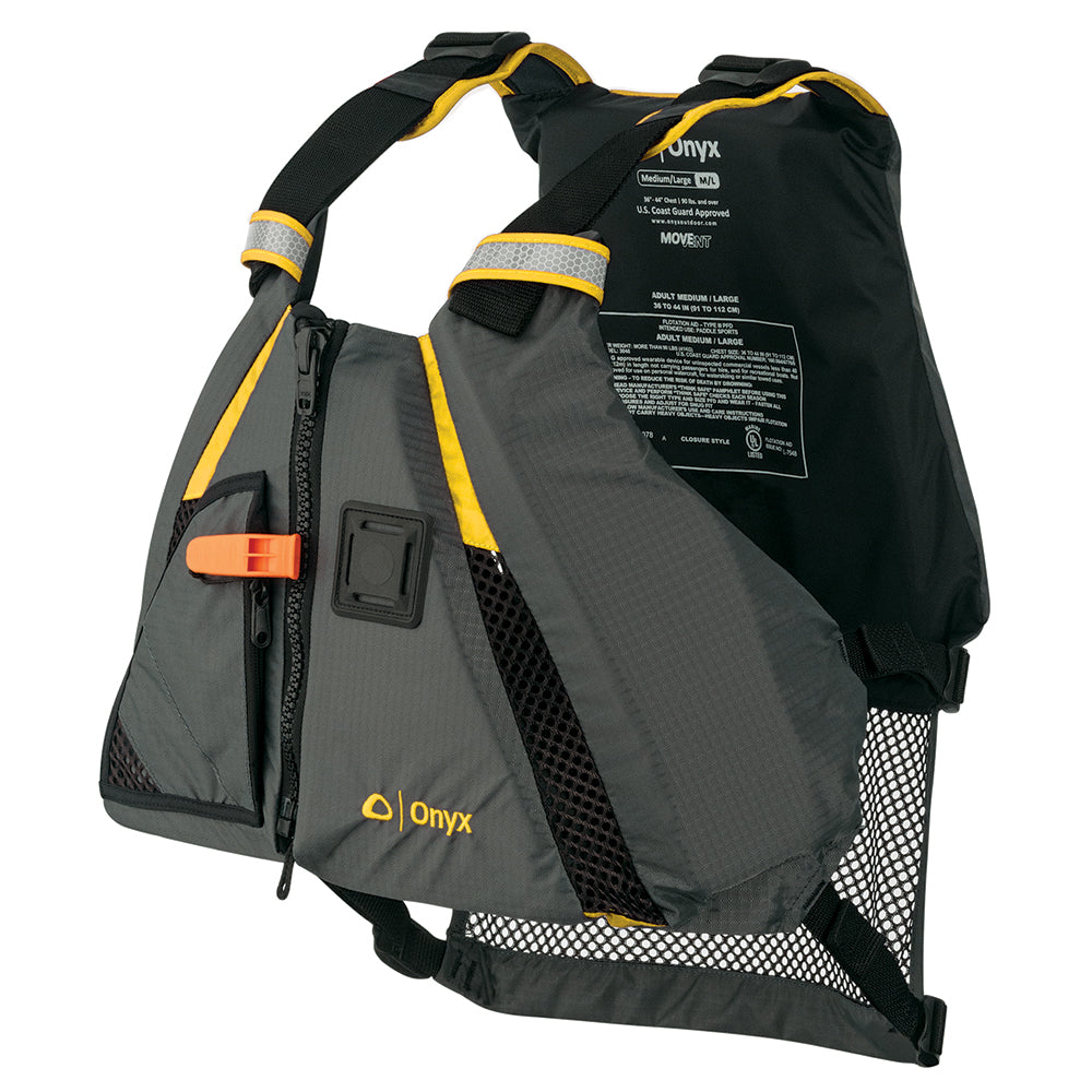 Onyx Outdoor, Onyx MoveVent Dynamic Paddle Sports Vest - Yellow/Grey - XS/SM