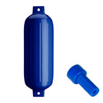 Polyform U.S., Polyform G-5 Twin Eye Fender 8.8" x 26.8" - Cobalt Blue w/Adapter