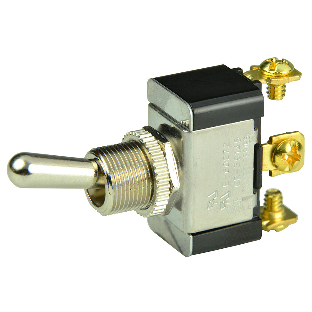 BEP Marine, BEP SPDT Chrome Plated Toggle Switch - ON/OFF/(ON)
