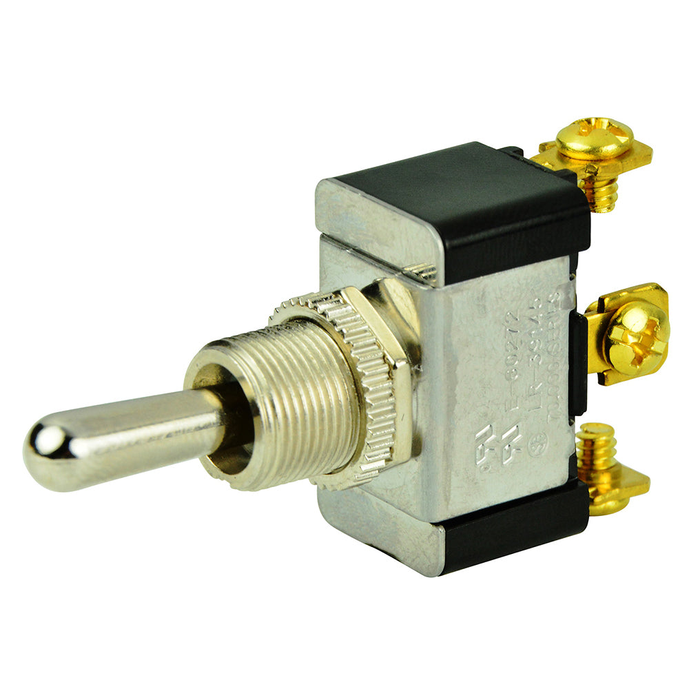 BEP Marine, BEP SPDT Chrome Plated Toggle Switch - (ON)/OFF/(ON)