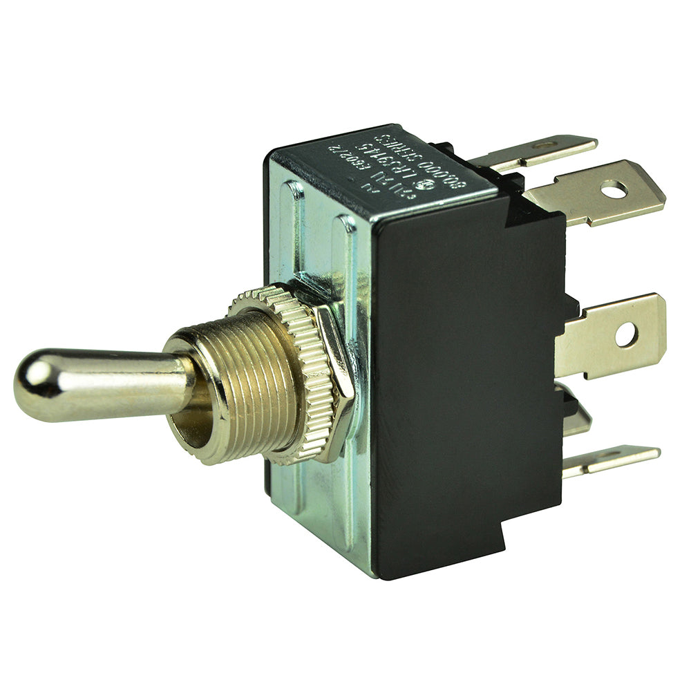 BEP Marine, BEP DPDT Chrome Plated Toggle Switch - ON/OFF/(ON)