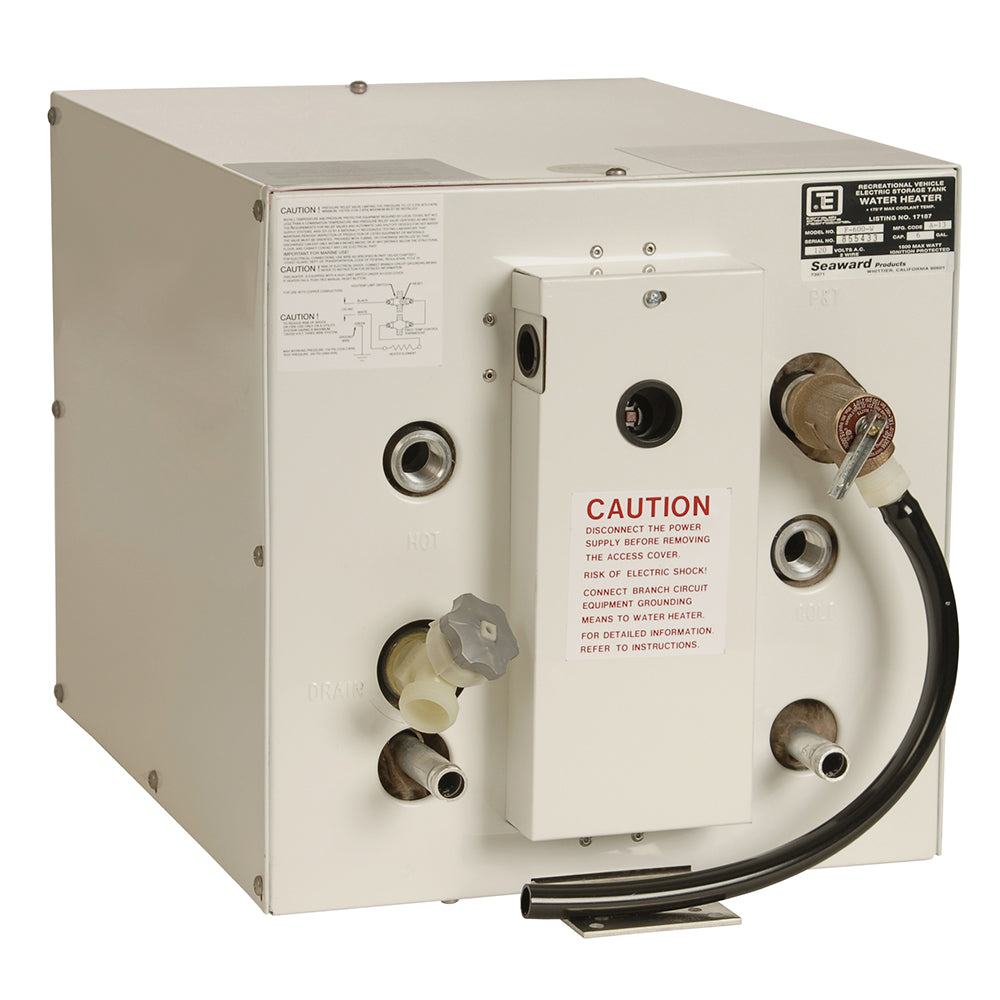Whale Marine, Whale Seaward 6 Gallon Hot Water Heater w/Front Heat Exchanger - White Epoxy - 240V - 1500W