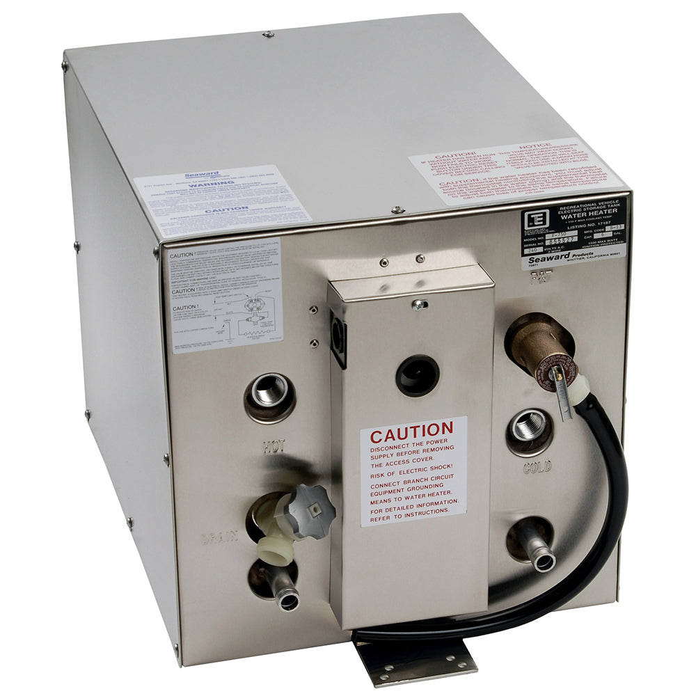 Whale Marine, Whale Seaward 6 Gallon Hot Water Heater w/Front Heat Exchanger - Stainless Steel - 240V - 1500W
