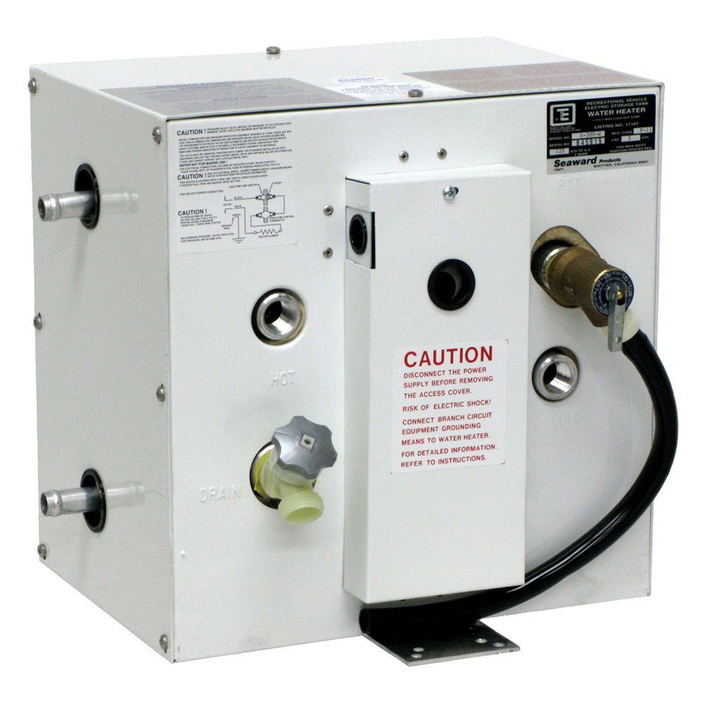 Whale Marine, Whale Seaward 3 Gallon Hot Water Heater w/Side Heat Exchanger - White Epoxy - 120V - 1500W