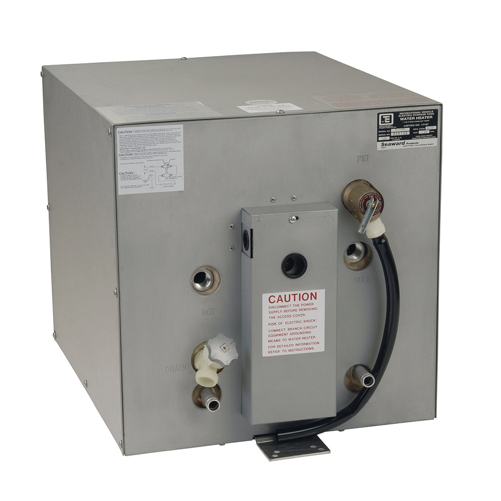 Whale Marine, Whale Seaward 11 Gallon Hot Water Heater w/Front Heat Exchanger - Galvanized Steel - 240V - 1500W