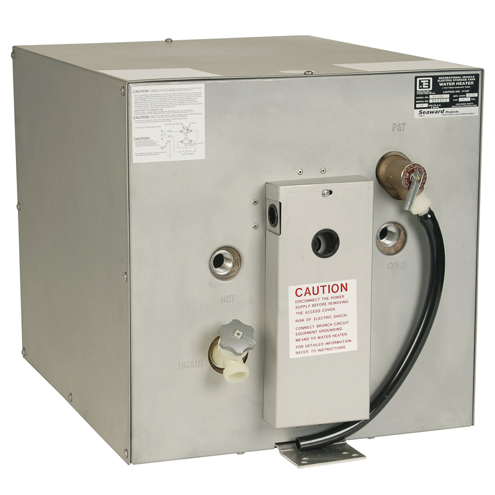 Whale Marine, Whale Seaward 11 Gallon Hot Water Heater w/Rear Heat Exchanger - Galvanized Steel - 240V - 1500W