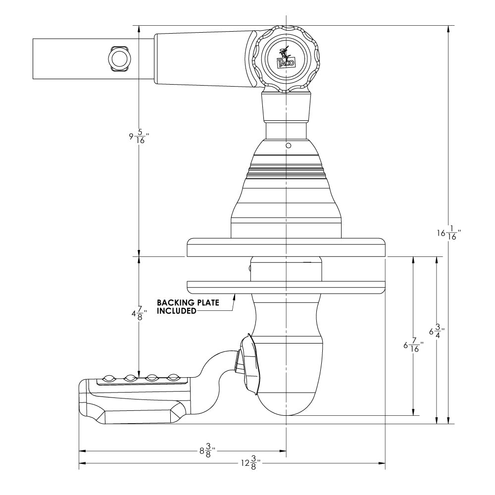 TACO Marine, TACO Grand Slam 400 Outrigger Top Mount - Pair