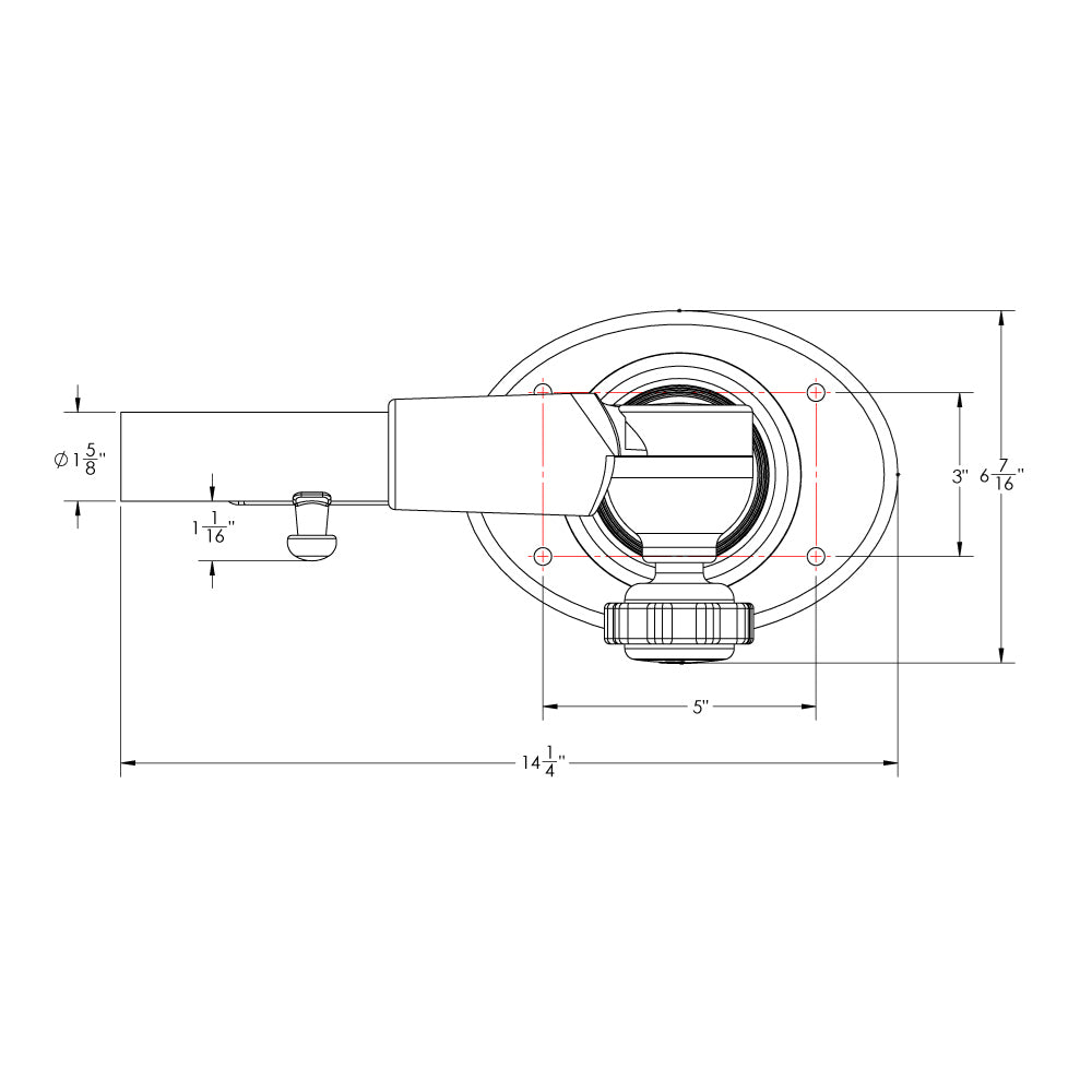 TACO Marine, TACO Grand Slam 400 Outrigger Top Mount - Pair