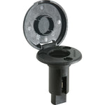 Attwood Marine, Attwood LightArmor Plug-In Base - 2 Pin - Black - Round