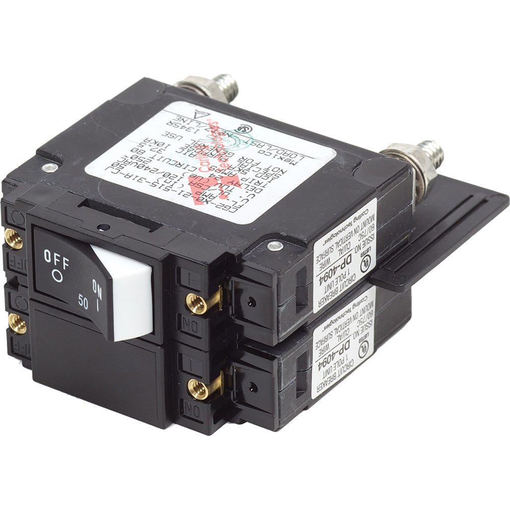 Blue Sea Systems, Blue Sea 7467 UL-489 Circuit Breaker - 50A Raised Rocker