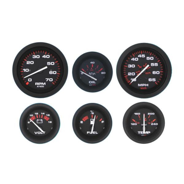 Sierra, 6 Gauge Set Amega-Tach/Hr