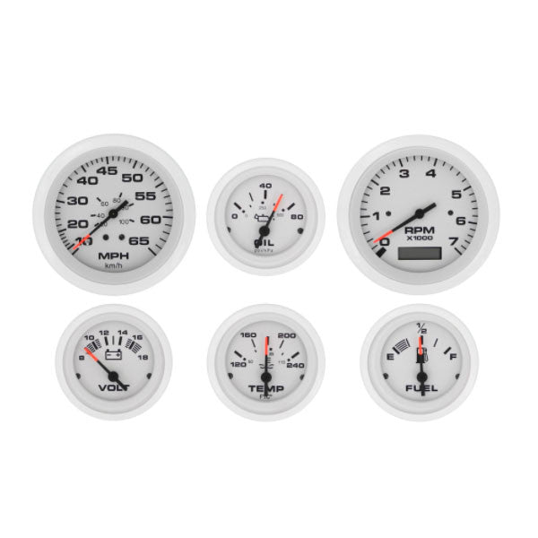 Sierra, 6 Gauge Set Arctic-Tach/Hr