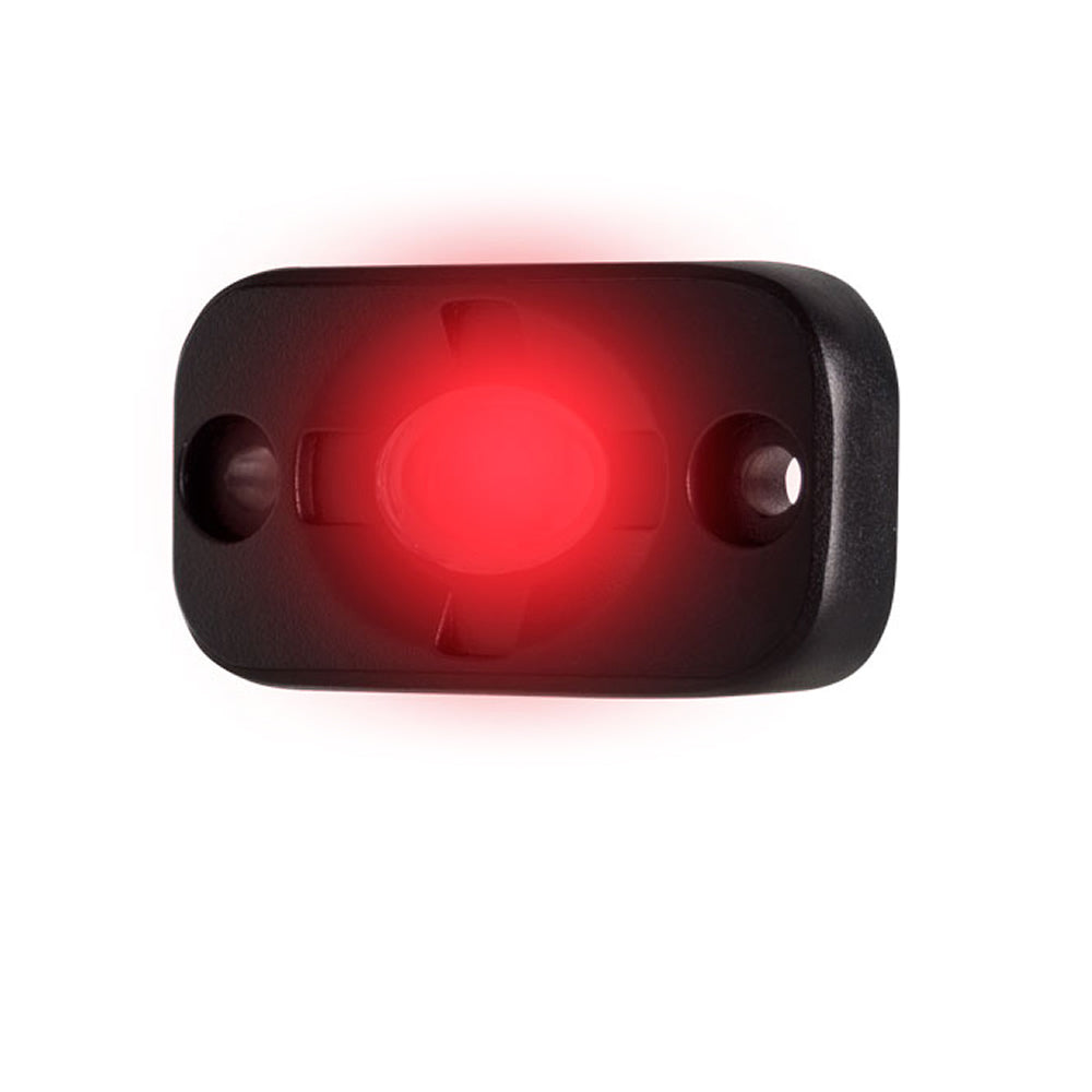 HEISE LED Lighting Systems, HEISE Auxiliary Accent Lighting Pod - 1.5" x 3" - Black/Red