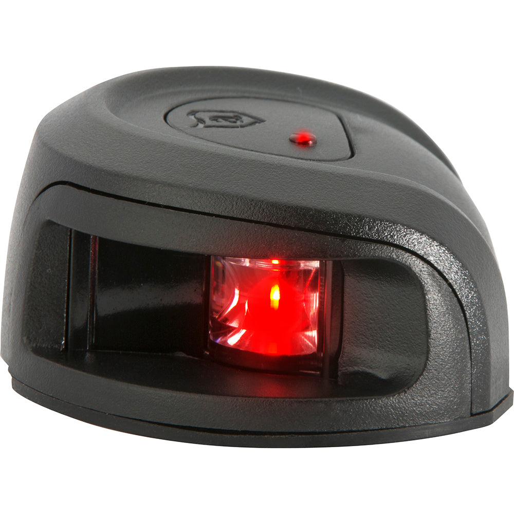 Attwood Marine, Attwood LightArmor Deck Mount Navigation Light - Black Composite - Port (red) - 2NM