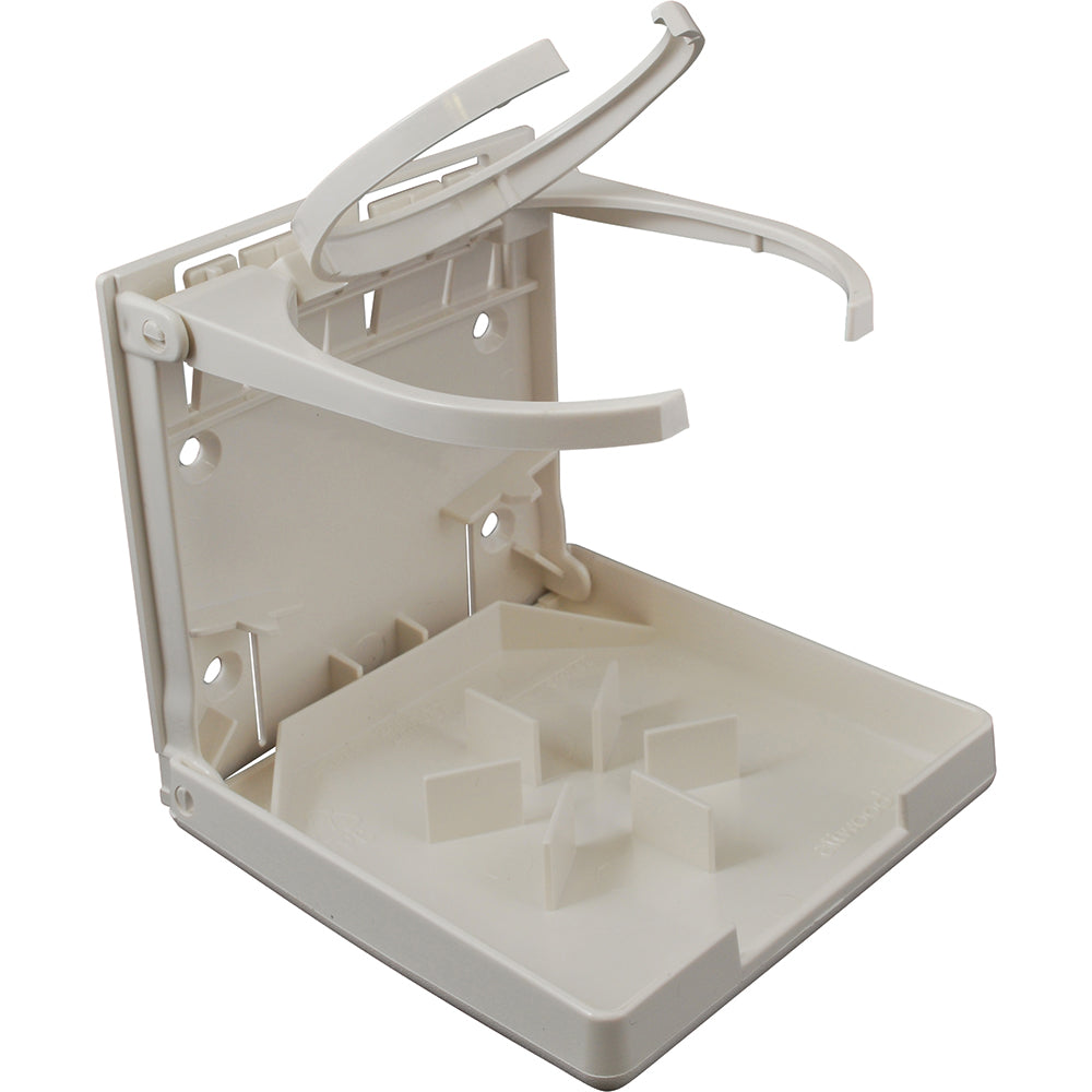 Attwood Marine, Attwood Fold-Up Drink Holder - Dual Ring - White