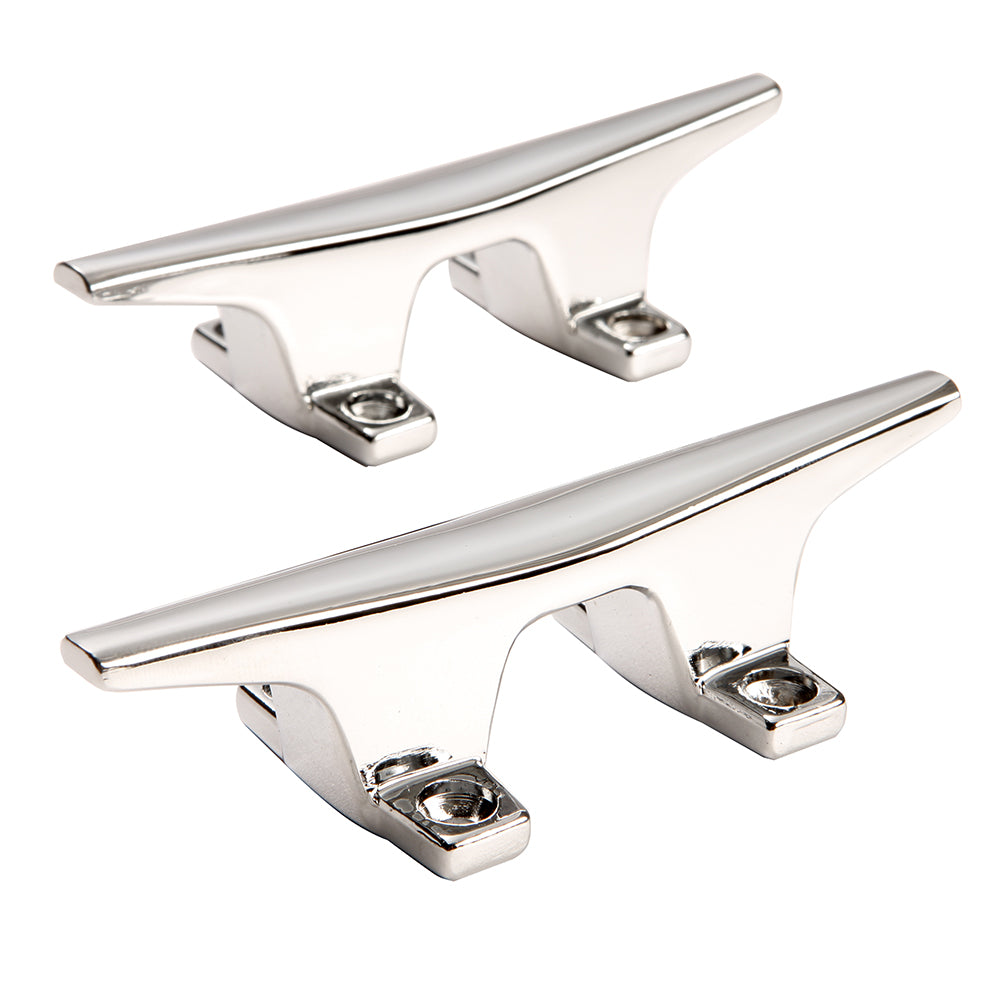 Attwood Marine, Attwood ZAMAK Chrome Plated Zinc Cleats - Pair - 4-1/2"