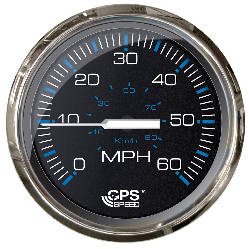 Faria Beede Instruments, Faria Chesepeake Black 4" Studded Speedometer - 60MPH (GPS)