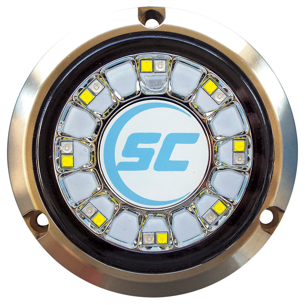 Shadow-Caster LED Lighting, Shadow-Caster Blue/White Color Changing Underwater Light - 16 LEDs - Bronze