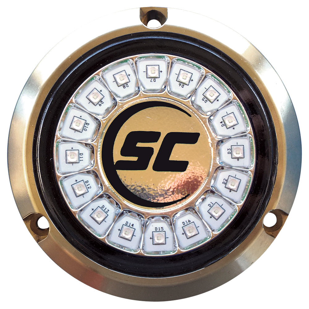 Shadow-Caster LED Lighting, Shadow-Caster Great White Single Color Underwater Light - 16 LEDs - Bronze