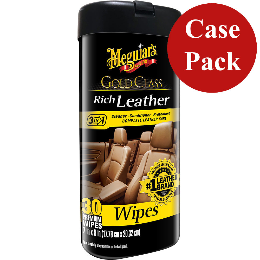 Meguiar's, Meguiar's Gold Class™ Rich Leather Cleaner & Conditioner Wipes *Case of 6*