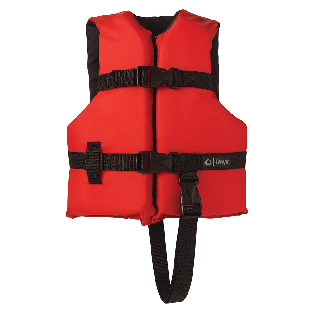 Onyx Outdoor, Onyx Nylon General Purpose Life Jacket - Child 30-50lbs - Red