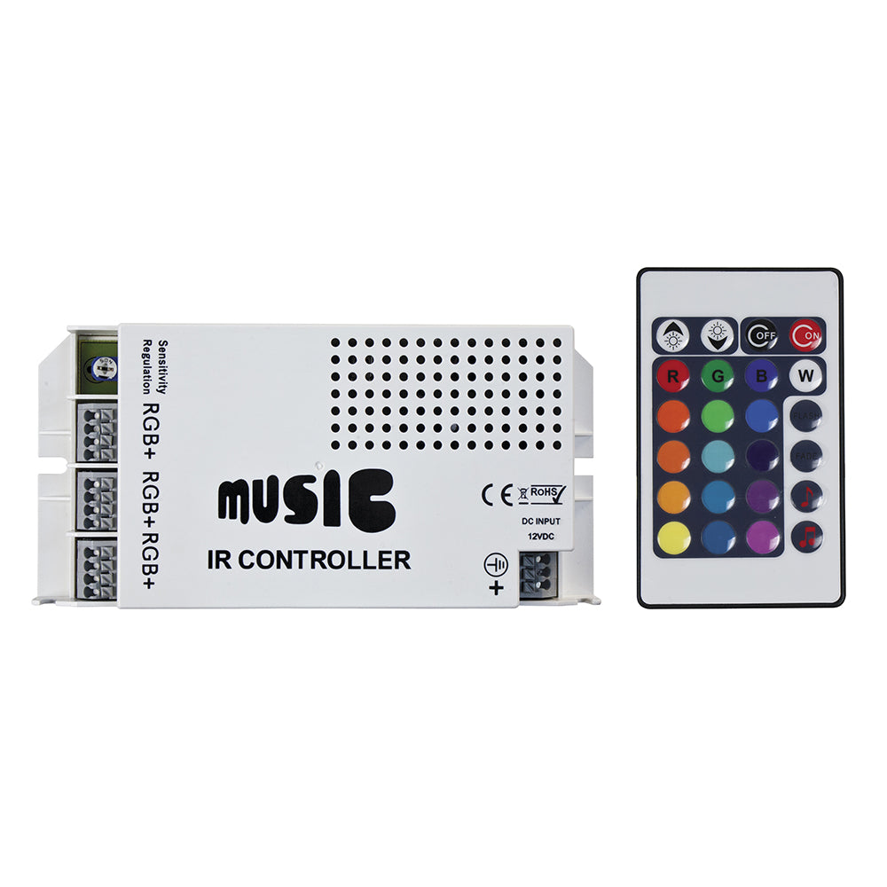 HEISE LED Lighting Systems, HEISE Sound Activated RGB Controller w/IR Remote