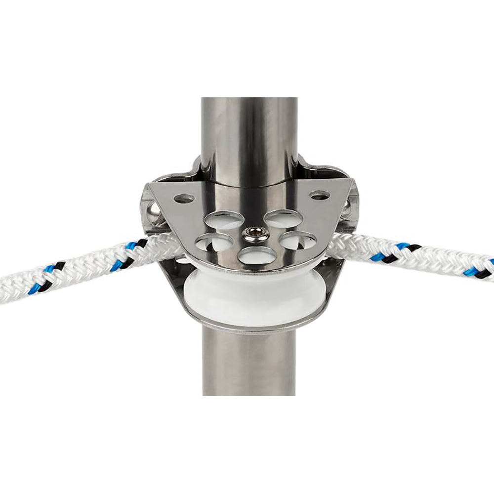 Schaefer Marine, Schaefer Clamp-On Furling Line Stanchion Lead Block - 1" Ball Bearing