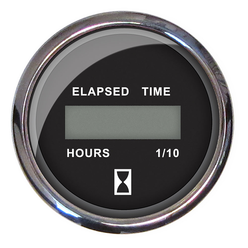 Faria Beede Instruments, Faria Chesapeake Black 2" Hourmeter (Digital)