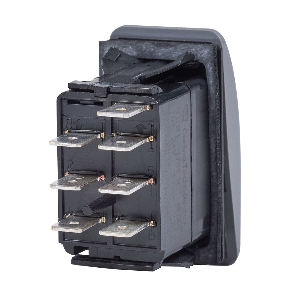 Blue Sea Systems, Blue Sea Contura Switch DPDT Black - ON-ON