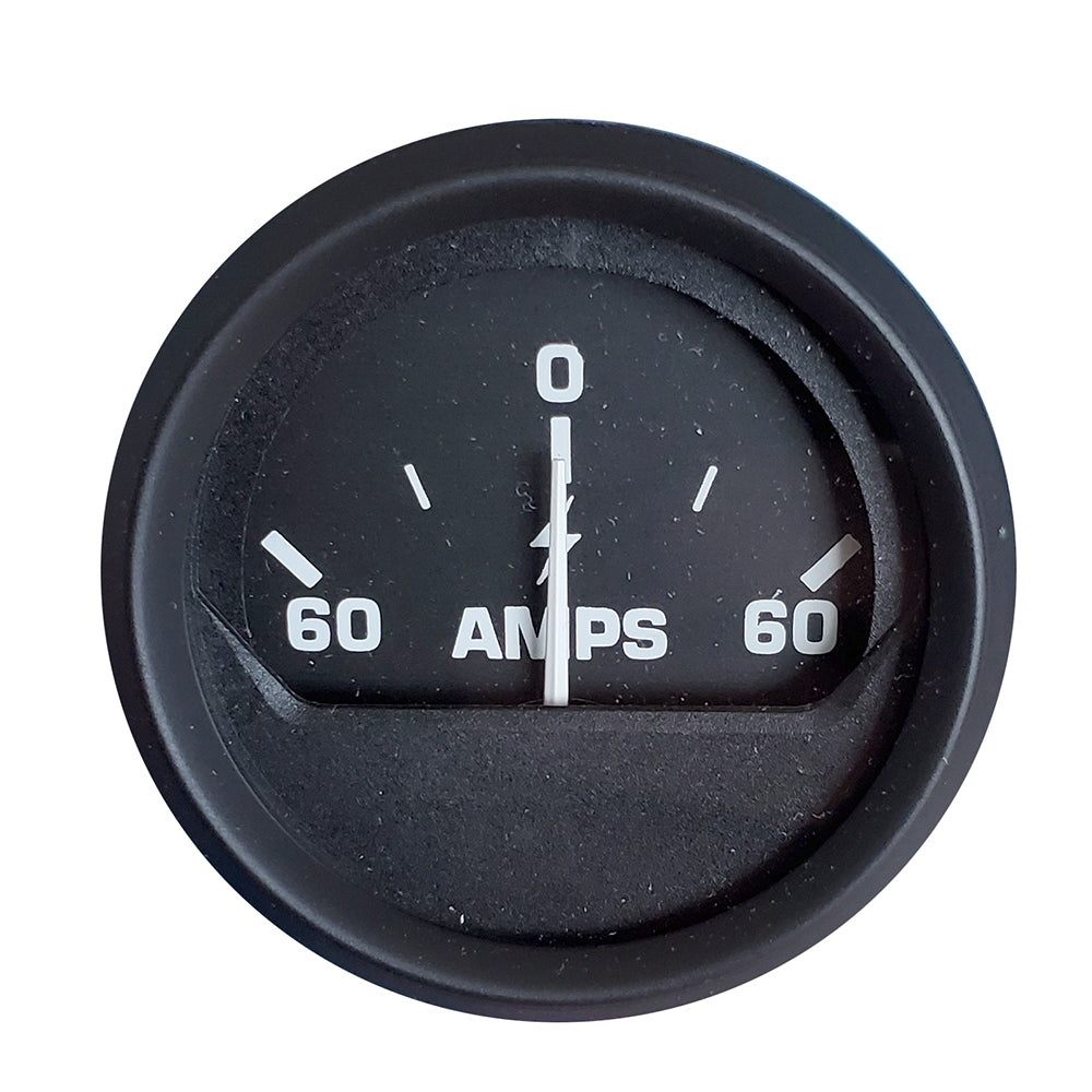 Faria Beede Instruments, Faria Euro Black 2" Ammeter Gauge (60-0-60 AMP)