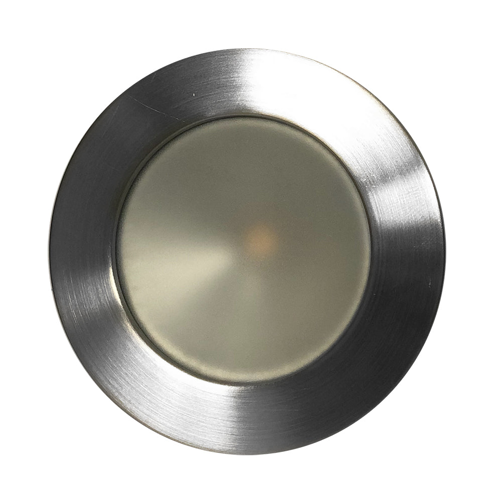 Lunasea Lighting, Lunasea Gen 3 Indoor/Outdoor Recessed 3.5” LED Light - 2700K 85 CRI Dimmable COB LED - Warm White/Bru